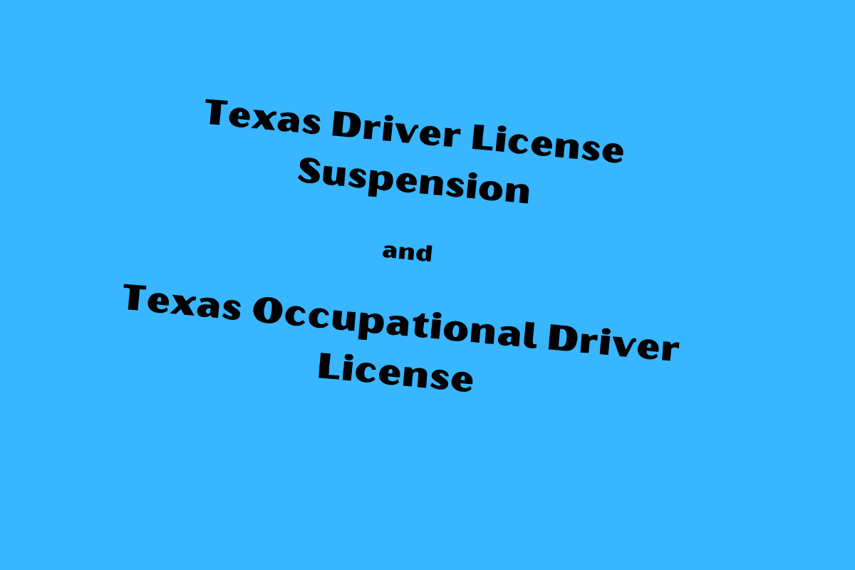 Reinstate Suspended Texas Driver License